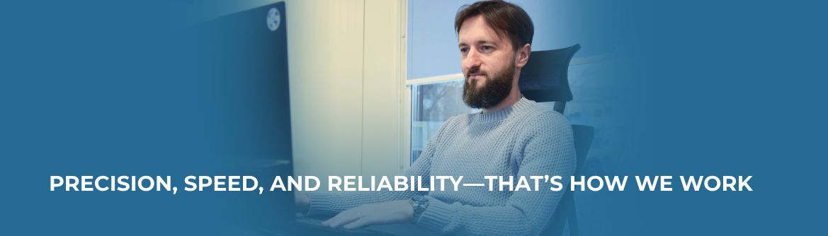 Precision, speed, and reliability_website